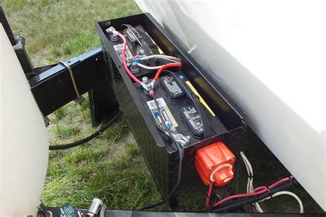 rv metal battery bank box|chassis mounted battery box.